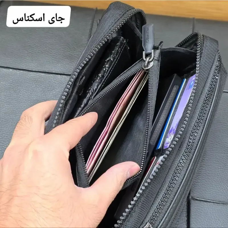 کیف دوشی دستی اسپرت کلوین کلاین پارچه برزنتی آب گریز سه کاره