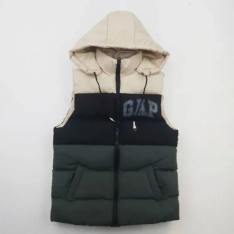 پافر پسرانه GAP طوسی سه رنگ جیبدار مناسب پاییز و زمستان